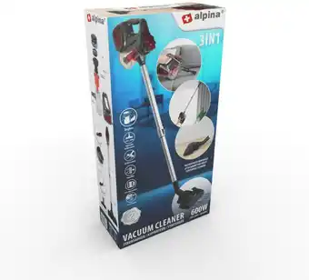 Möbelix Akku-Bodenstaubsauger Alpina Grau Angebot