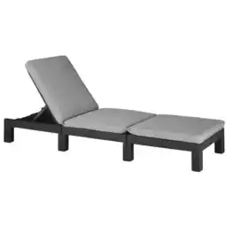 Möbelix Sonnenliege Daytona Polyrattan verstellbar mit Auflage Angebot