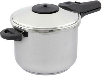 Möbelix Schnellkochtopf Frieda 6 Liter Edelstahl mit Dampfeinsatz Angebot