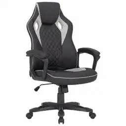 Möbelix Chefsessel Marco mit Armlehnen in Schwarz-Grauem Lederlook Angebot