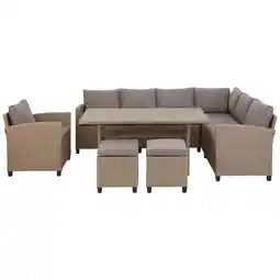 Möbelix Loungegarnitur 6-Teilig Porto II aus Kunststoff mit Kissen Angebot