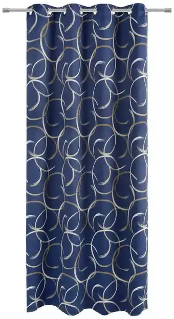 Möbelix Vorhang Mit Ösen Thea B: 140cm, Dunkelblau Angebot