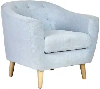 Möbelix Relaxsessel mit Echtholzbeinen Oslo Textilbezug Hellblau Angebot