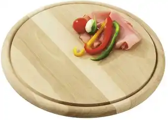 Möbelix Schneidebrett Rund aus Holz Björn D: 30 cm, mit Saftrille Angebot
