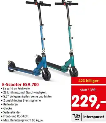 Interspar E-Scooter ESA 700 Angebot