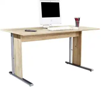 Möbelix Schreibtisch B 150cm H 72cm Mindi, Eiche Dekor Angebot