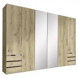Möbelix Drehtürenschrank mit Spiegel 300cm Level 36a, Eichendekor Angebot