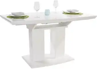 Möbelix Esstisch Ausziehbar Malvin 140-180x90 cm Weiß Hochglanz Angebot