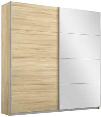 Möbelix Schwebetürenschrank mit Spiegel 181cm Belluno, Eiche Dekor Angebot