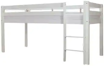 Möbelix Hochbett Alex Weiß Buche Massiv 90 cm mit Leiter Angebot