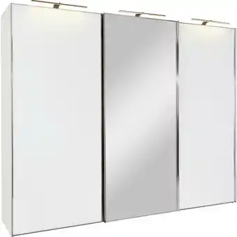 Möbelix Schwebetürenschrank mit Spiegel 280cm Sonate Rom, Weiß Dekor Angebot