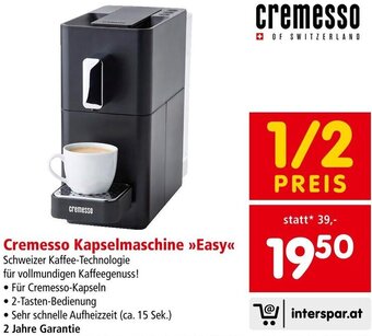 Interspar Kapselmaschine Easy Angebot