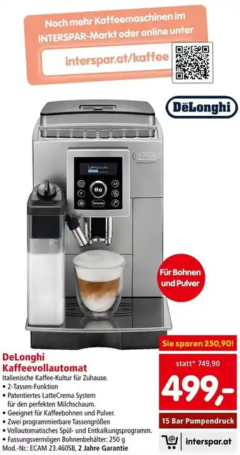 Interspar Kaffeevollautomat ECAM 23.460SB Angebot