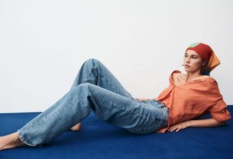 Mango Gerade jeans mit hohem bund Angebot