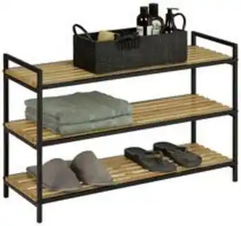 Mömax Schuhregal in braun/schwarz Angebot