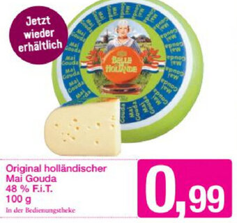 Sutterlüty Original Holländischer Mai Gouda 48% F.I.T 100 g Angebot