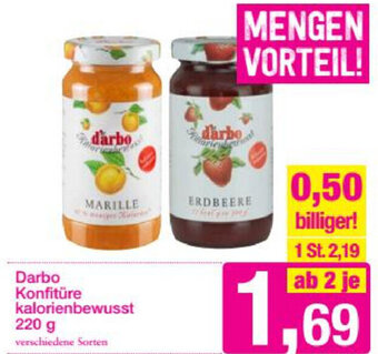 Sutterlüty Darbo Konfitüre Kalorienbewusst 220 g Angebot