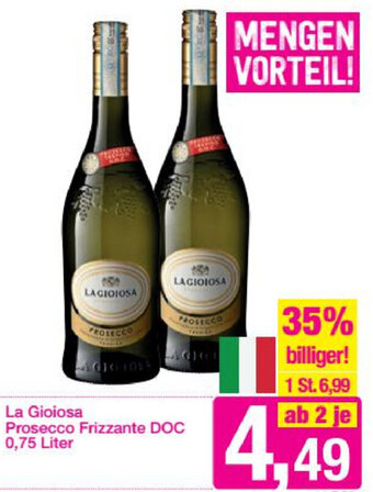 Sutterlüty La Gioiosa Prosecco Frizzante DOC 0,75 Liter Angebot