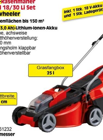 Zgonc Akku-Rasenmäher GE-CM 18/30 Li Set Angebot