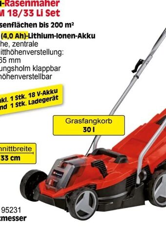 Zgonc Akku-Rasenmäher GE-CM 18/33 Li Set Angebot