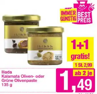 Sutterlüty Iliada Kalamata Oliven Oder Grüne Olivenpaste 135 g Angebot