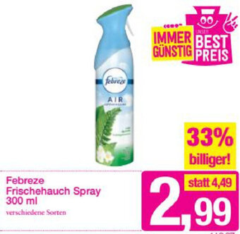 Sutterlüty Febreze Frischehauch Spray 300 ml Angebot