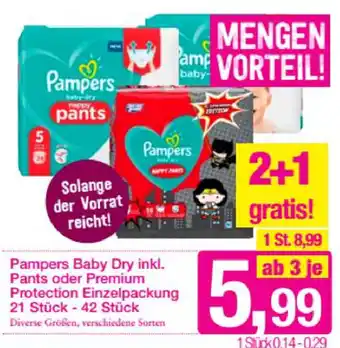 Sutterlüty Pampers Baby Dry Inkl.21 Stück-42 Stück Angebot