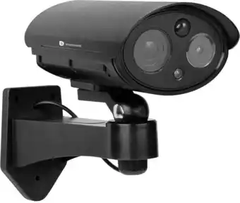 Möbelix Überwachungskamera Attrappe mit LED- und Blitzlicht Angebot