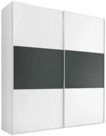 Möbelix Schwebetürenschrank 188cm Includo, Weiß/ Anthrazit Dekor Angebot