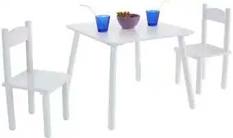Möbelix Kindersitzgruppe Bambini 3 teilig Weiß Angebot