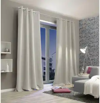 Möbelix Vorhang Mit Ösen Verdunkelung B: 135cm, Naturfarben Angebot