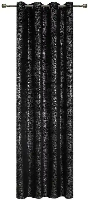 Möbelix Vorhang Mit Ösen Helen B: 140cm, Schwarz Angebot