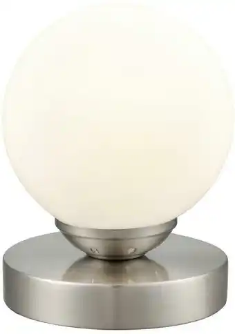 Möbelix Tischlampe Ines Nickelfarben mit Milchglaskugel Angebot