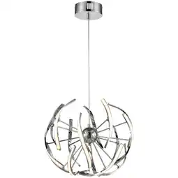 Möbelix LED-Hängeleuchte Melissa H: 120 cm mit Metall-Bändern Angebot