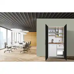 Möbelix Schrankküche mit Kühlschrank + Kochfeld 104 cm Modern Angebot