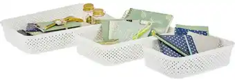 Möbelix Aufbewahrungskorb Diamond 3tlg Kunststoff Weiß Angebot