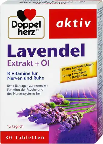 dm Doppelherz aktiv Lavendel Extrakt + Öl Tabletten Angebot