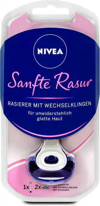 dm Nivea Sanfte Rasur Rasierer mit Wechselklingen Angebot