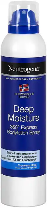 dm Neutrogena Deep Moisture 360° Express Bodyspray Angebot