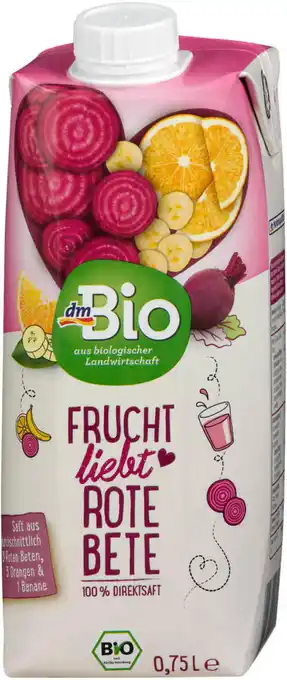 dm dmBio Frucht liebt Rote Bete Direktfruchtsaft Angebot