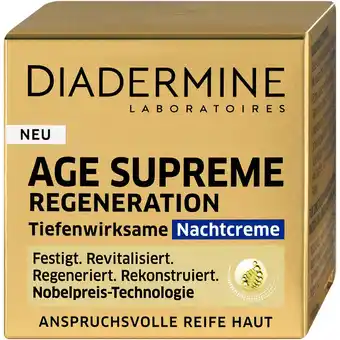 dm Diadermine Age Supreme Regeneration Nachtcreme Angebot