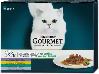 dm Gourmet Perle Katzenfutter Erlesene Streifen mit Gemüse Angebot