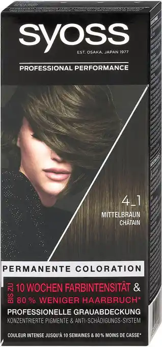 dm syoss Color Classic Permanente Coloration - Nr. 4-1 Mittelbraun Angebot