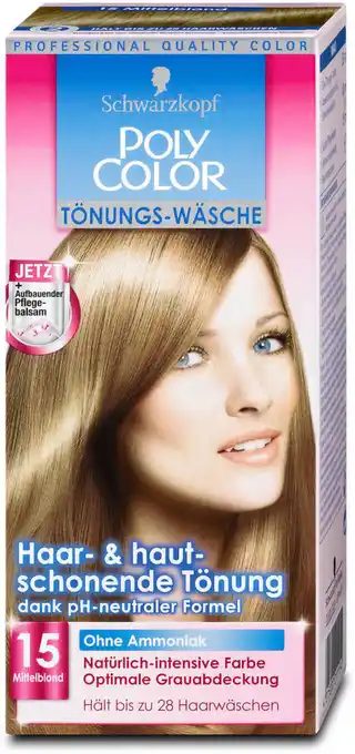 dm Poly Color Tönungs-Wäsche - Nr. 15 Mittelblond Angebot