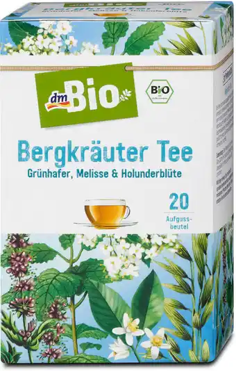 dm dmBio Bergkräuter Tee Angebot