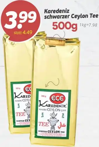 ETSAN Karedeniz Schwarzer Ceylon Tee 500 g Angebot