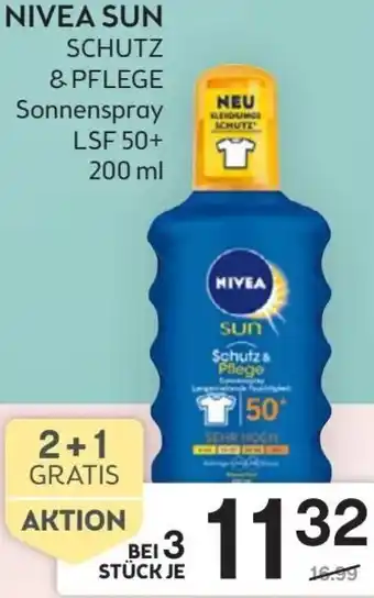 Bipa Nivea Sun Schutz & Pflege Sonnenspray 200 ml Angebot