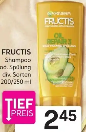 Bipa Fructis Shampoo 200/250 ml Angebot