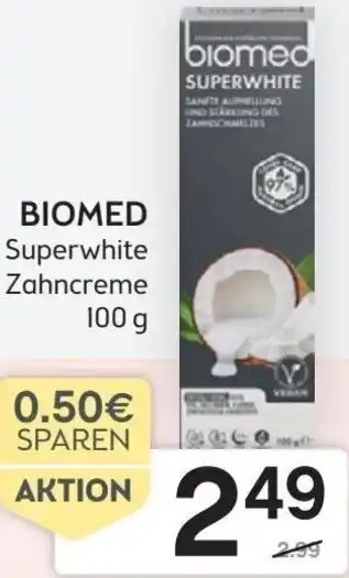 Bipa Biomed Superwhite Zahncreme 100 g Angebot