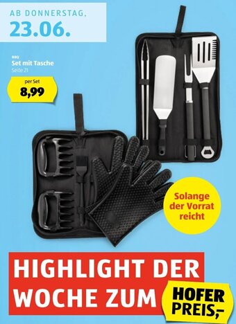 Hofer Set Mit Tasche Angebot